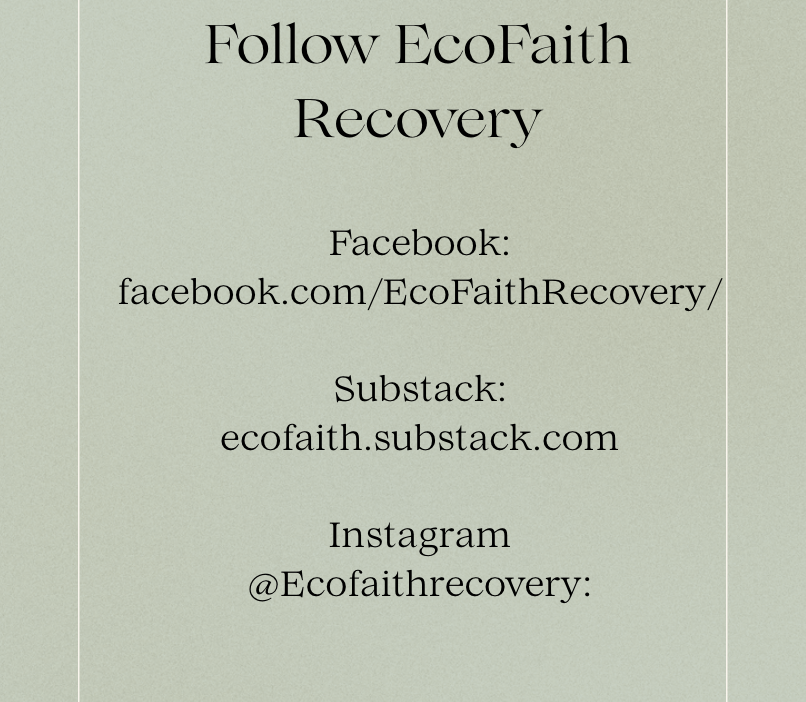 So many ways to connect with EcoFaith Recovery!